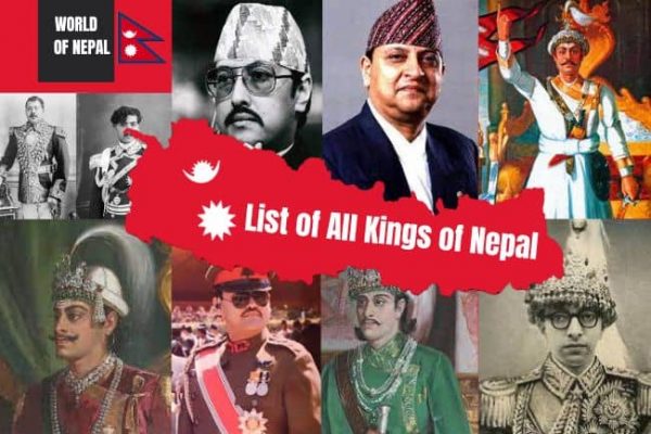 List Of All kings of Nepal