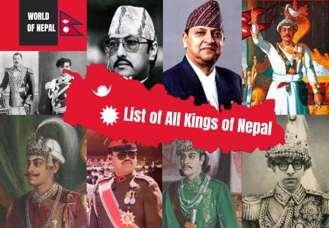 List Of All kings of Nepal