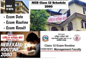 Class 12 NEB Exam Routine 2080