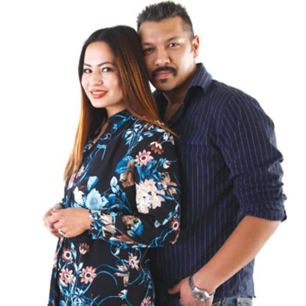 Malvika Subba with her husband Riyaz Shrestha